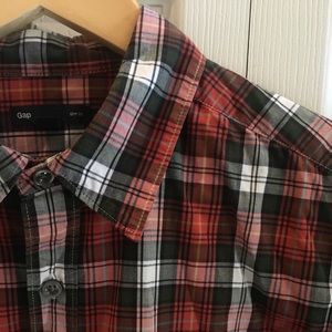 Gap Slim Fit Plaid Button Down - Medium
